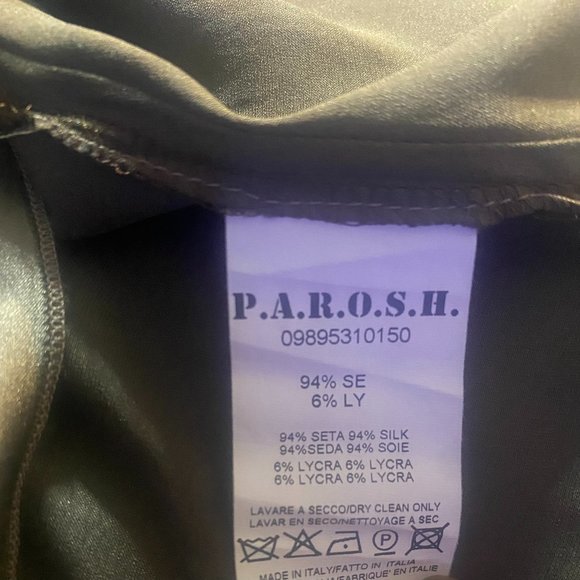 P.A.R.O.S.H Silk Women's Blouse (size L) Made in ITALY - Picture 11 of 12